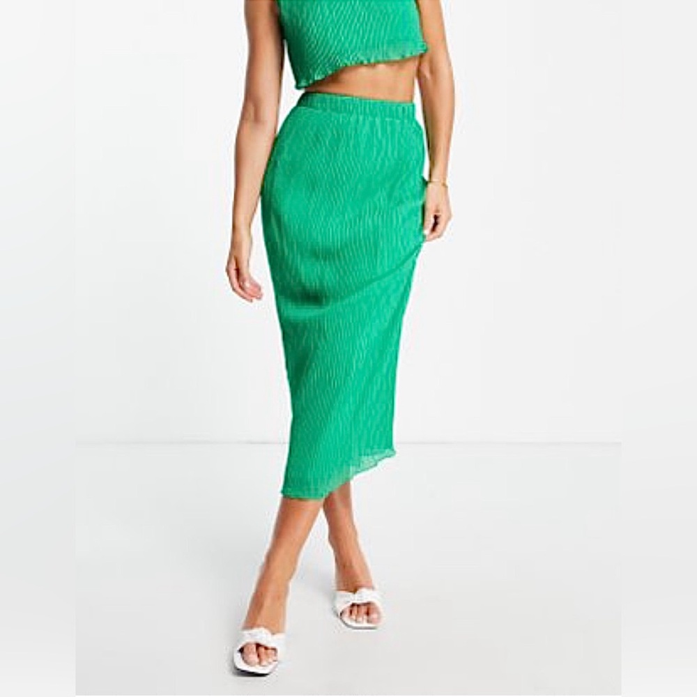 ASOS Emerald Green Midi Skirt